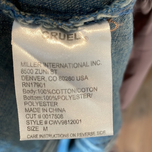 Cruel Half Jean Tank Jacket - Picture 6 of 6